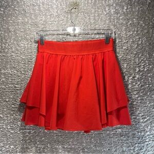 Lululemon Court Rival HR Skirt Long 15" Red Pockets Sports size 6
